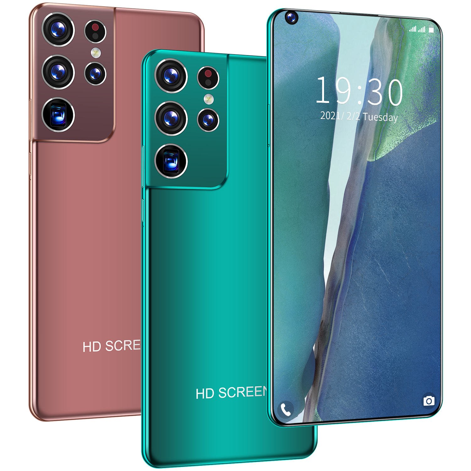 2021 Latest Version S21 7.3-inch Full-screen Smartphone 5G Dual Card Dual Standby 12GB+512GB Face Recognition Fingerprint